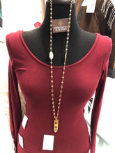 Load image into Gallery viewer, Golden Shadow Swarovski Chain w/Gold Pendant