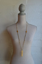 Load image into Gallery viewer, Golden Shadow Swarovski chain w gold pendant
