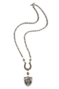 FRENCH KANDE HONFLEUR CHAIN W AFRICAN OPAL ACCENTS